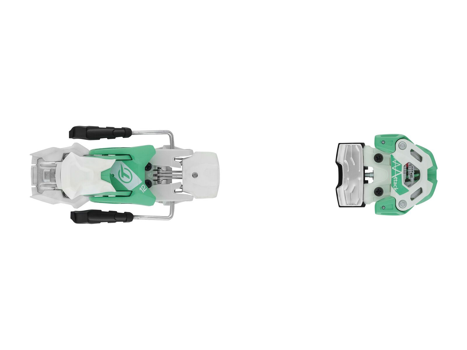 Tyrolia Attack 12 110 mm, solid white mint - Bild 3