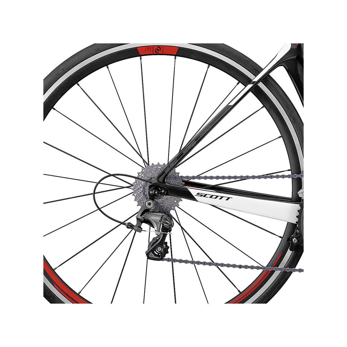 Scott Foil 20, black/white/red - Bild 4