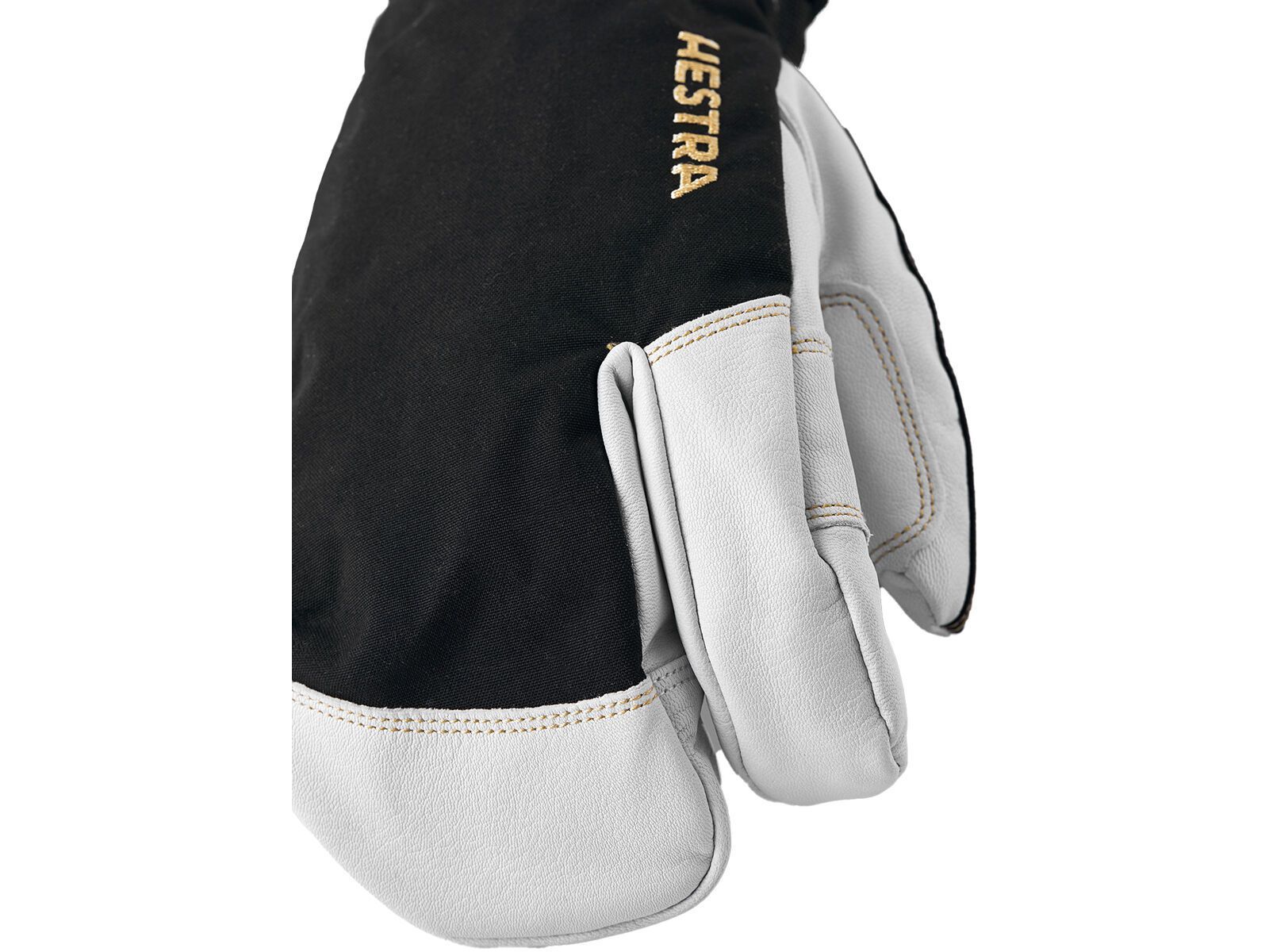 Hestra Army Leather Gore-Tex 3 Finger, black/natural grey - Bild 3