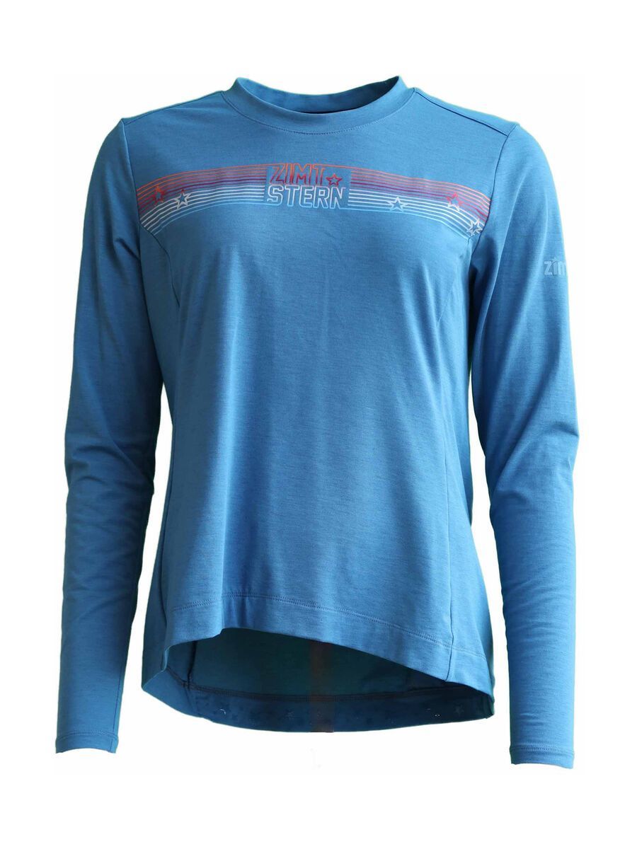 Zimtstern TrailFlowz Shirt LS Wmns, blue steel - Bild 1