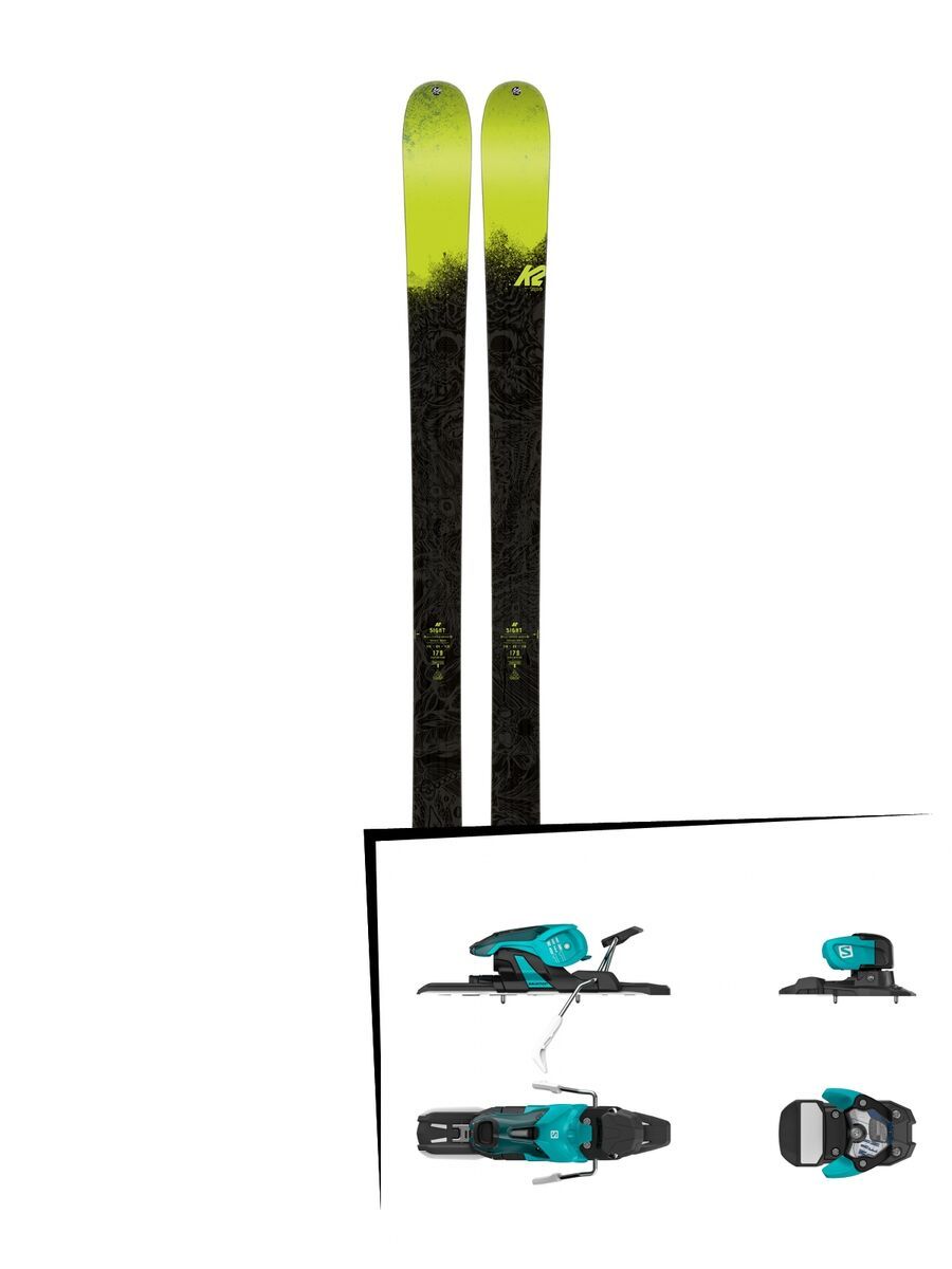 Set: K2 SKI Sight 2018 + Salomon Warden 11 turquoise/black - Bild 1