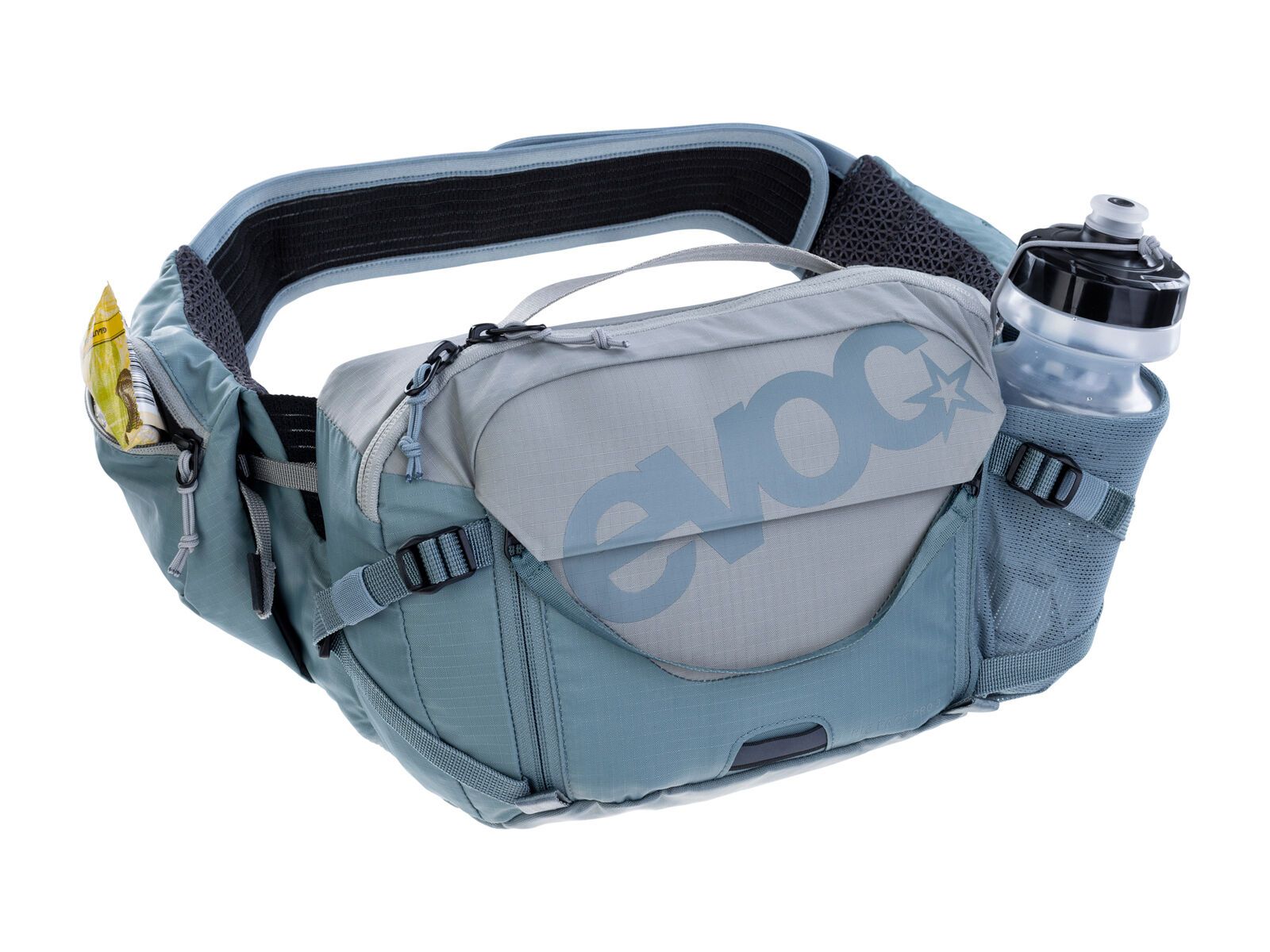 Evoc Hip Pack Pro 3 + Hydration Bladder 1,5, stone/steel - Bild 3