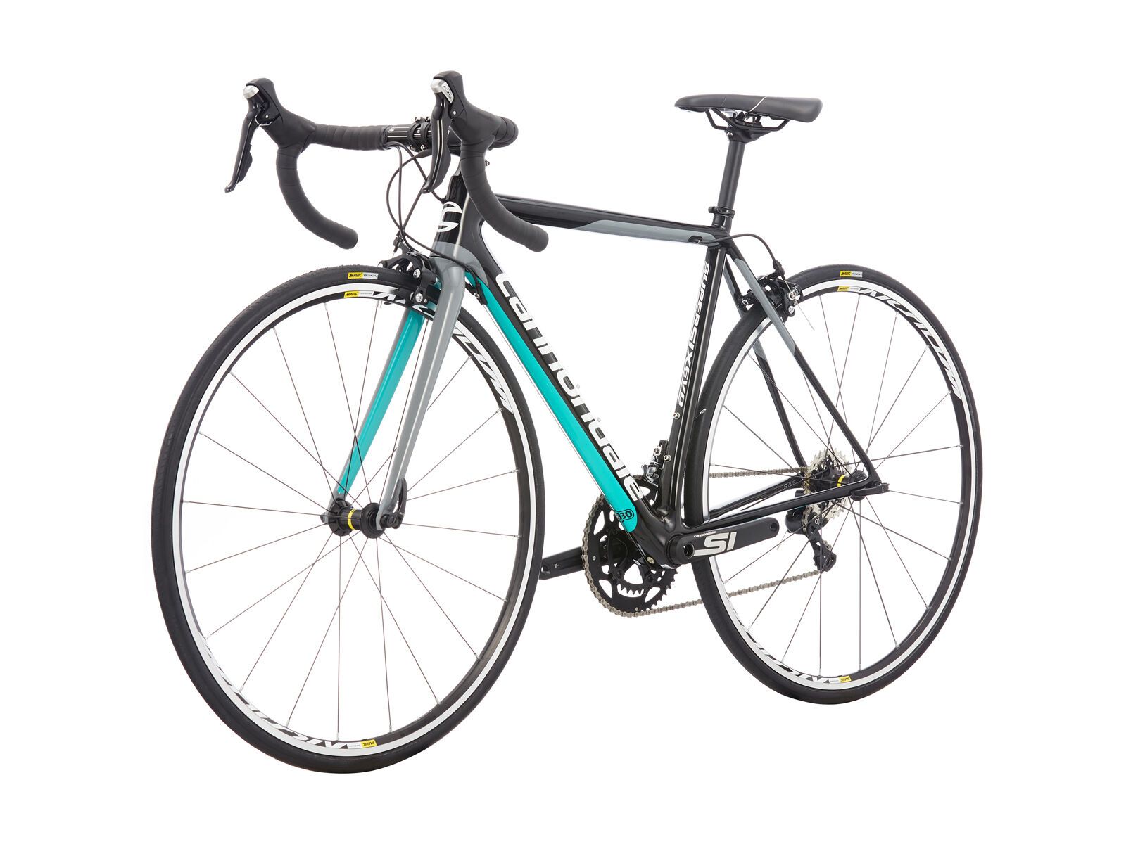 Cannondale SuperSix Evo Women's 105, jet black w/turquoise and cashmere - gloss (BLK) - Bild 4