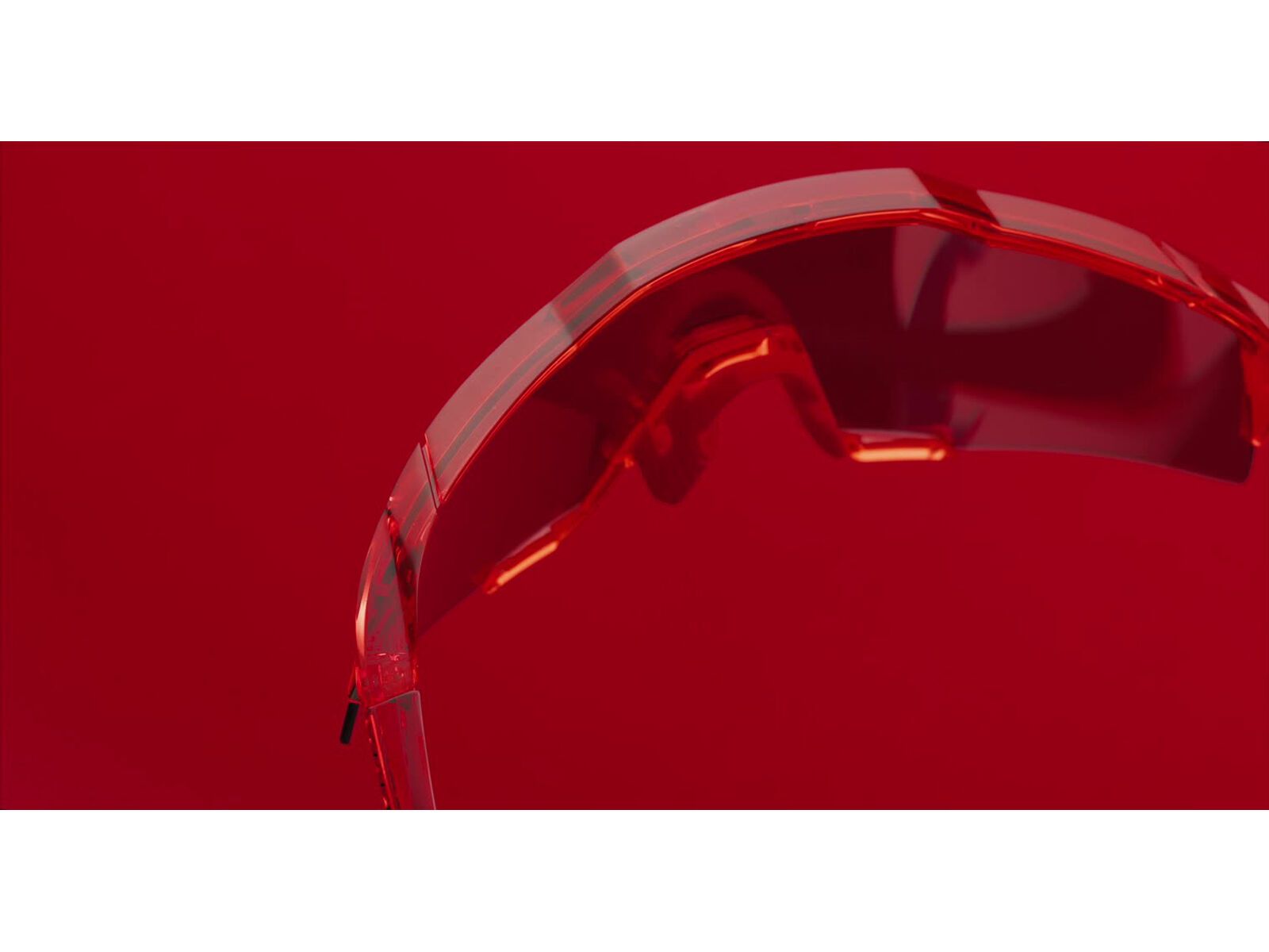 100% Speedcraft Peter Sagan LE - HiPER Red ML Mirror, translucent red - Video 4