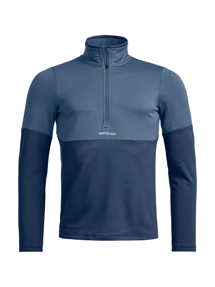 Ortovox Fleece Light Zip Neck M, blue nunatak - Bild 1