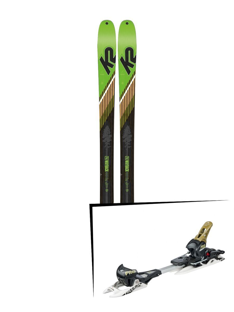 Set: K2 SKI Wayback 88 2019 + Fritschi Diamir Freeride Pro schwarz-olive - Bild 1