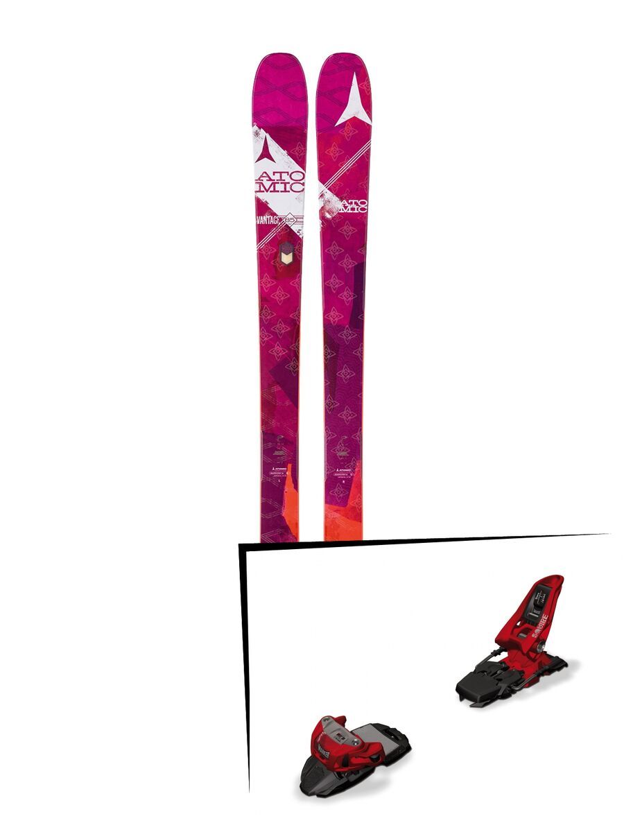 Set: Atomic Vantage 85 W 2017 + Marker Squire 11 90 mm, red - Skiset - Bild 1
