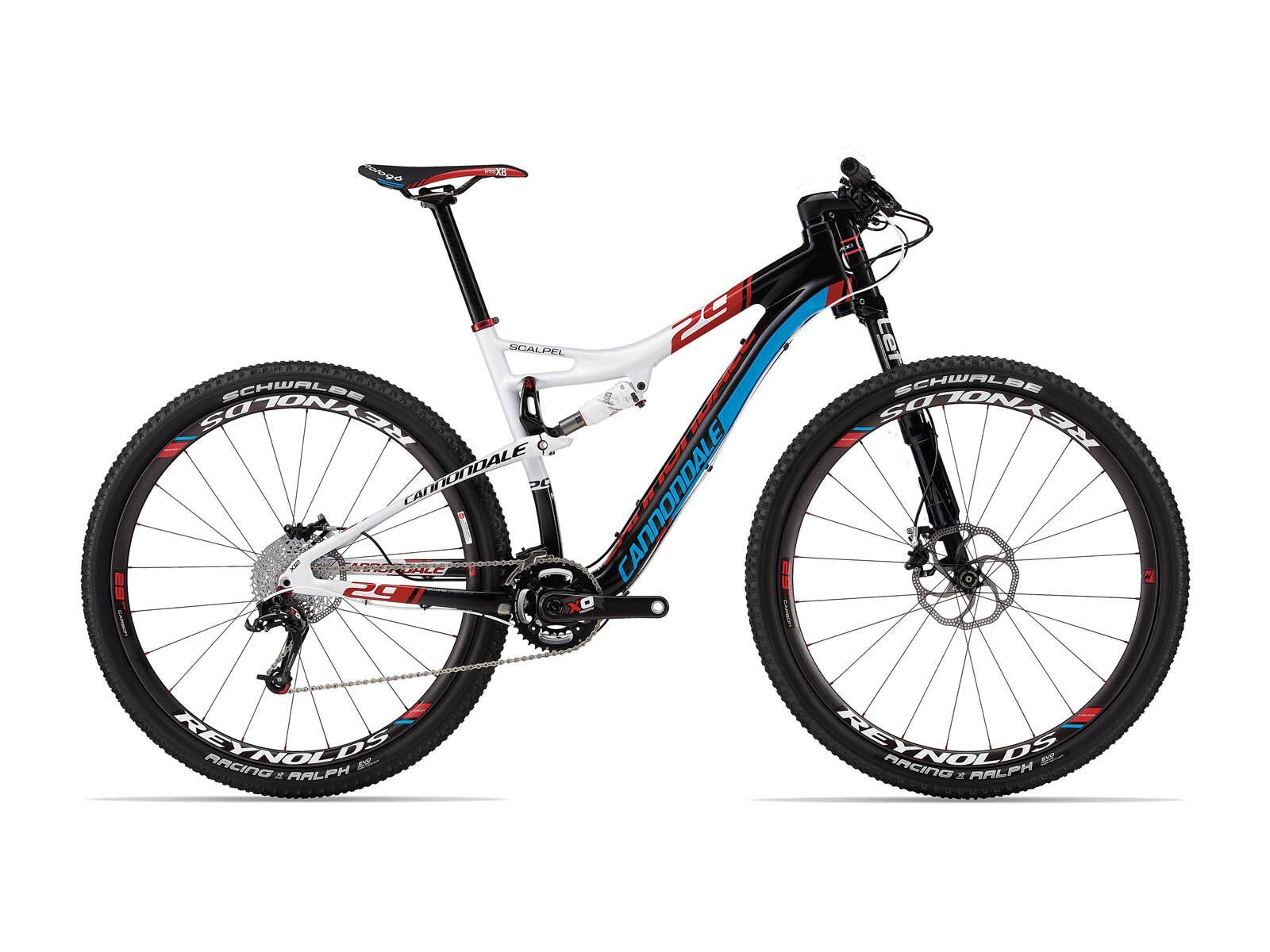 *** 2. Wahl *** Cannondale Scalpel 29er Carbon 1 2013, exposed carbon w/magnesium white and ultra blue gloss - Mountainbike | Größe L // 48,5 cm - Bild 1