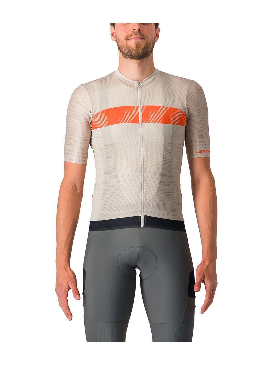 Castelli Unlimited Endurance Jersey, silver moon/orange rust - Bild 1