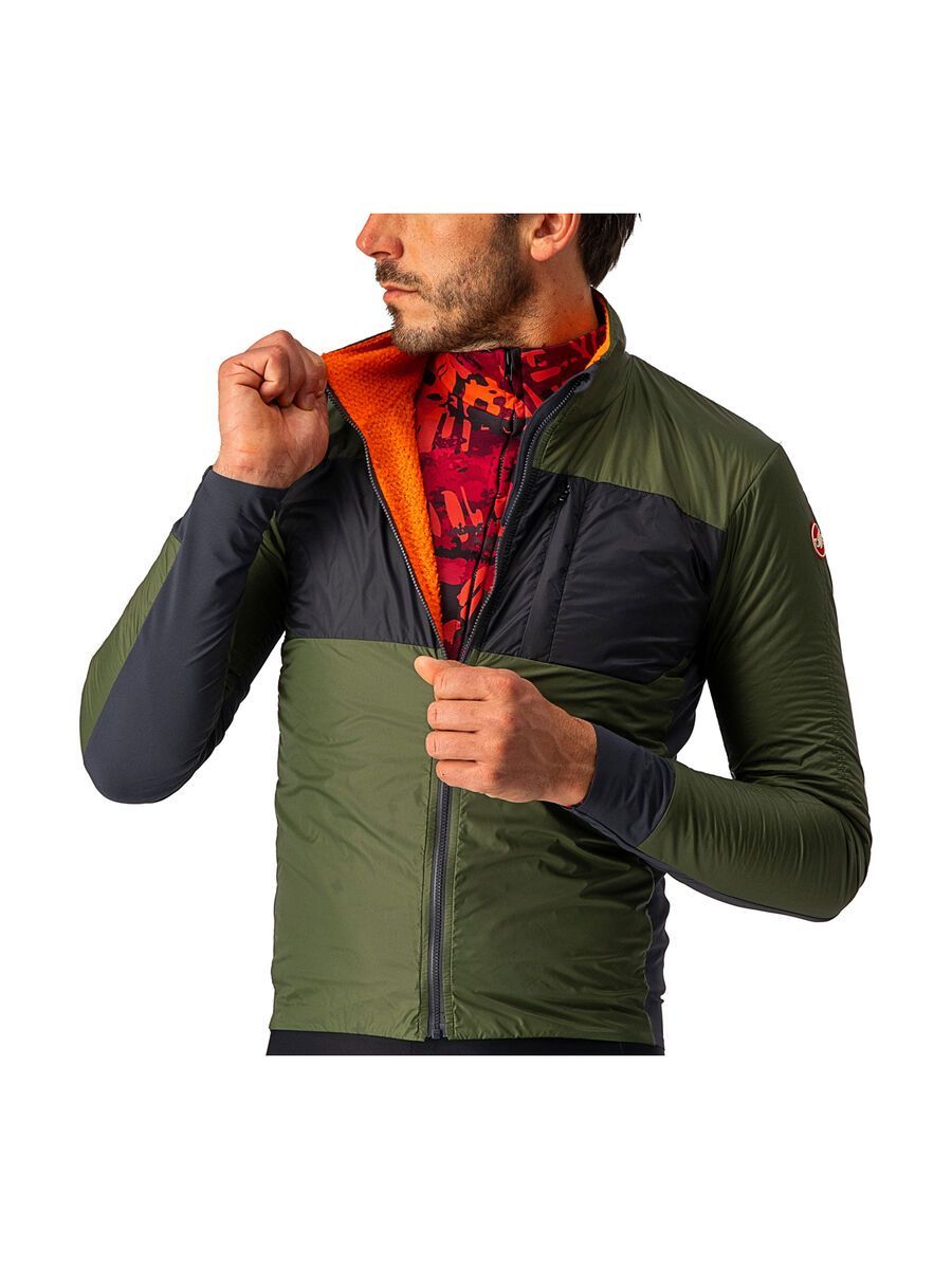 Castelli Unlimited Puffy Jacket, military green/dark gray - Bild 5
