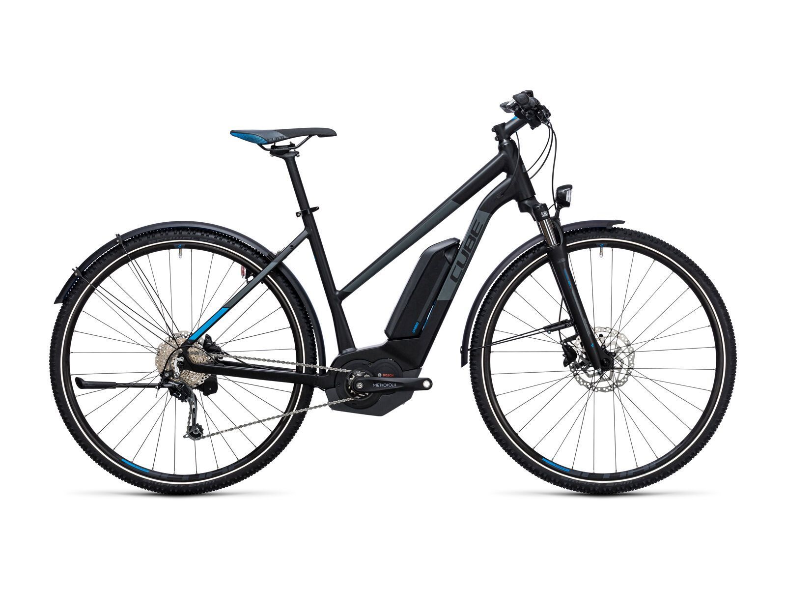 Cube Cross Hybrid Pro Allroad 400 Trapeze, black´n´blue - Bild 1