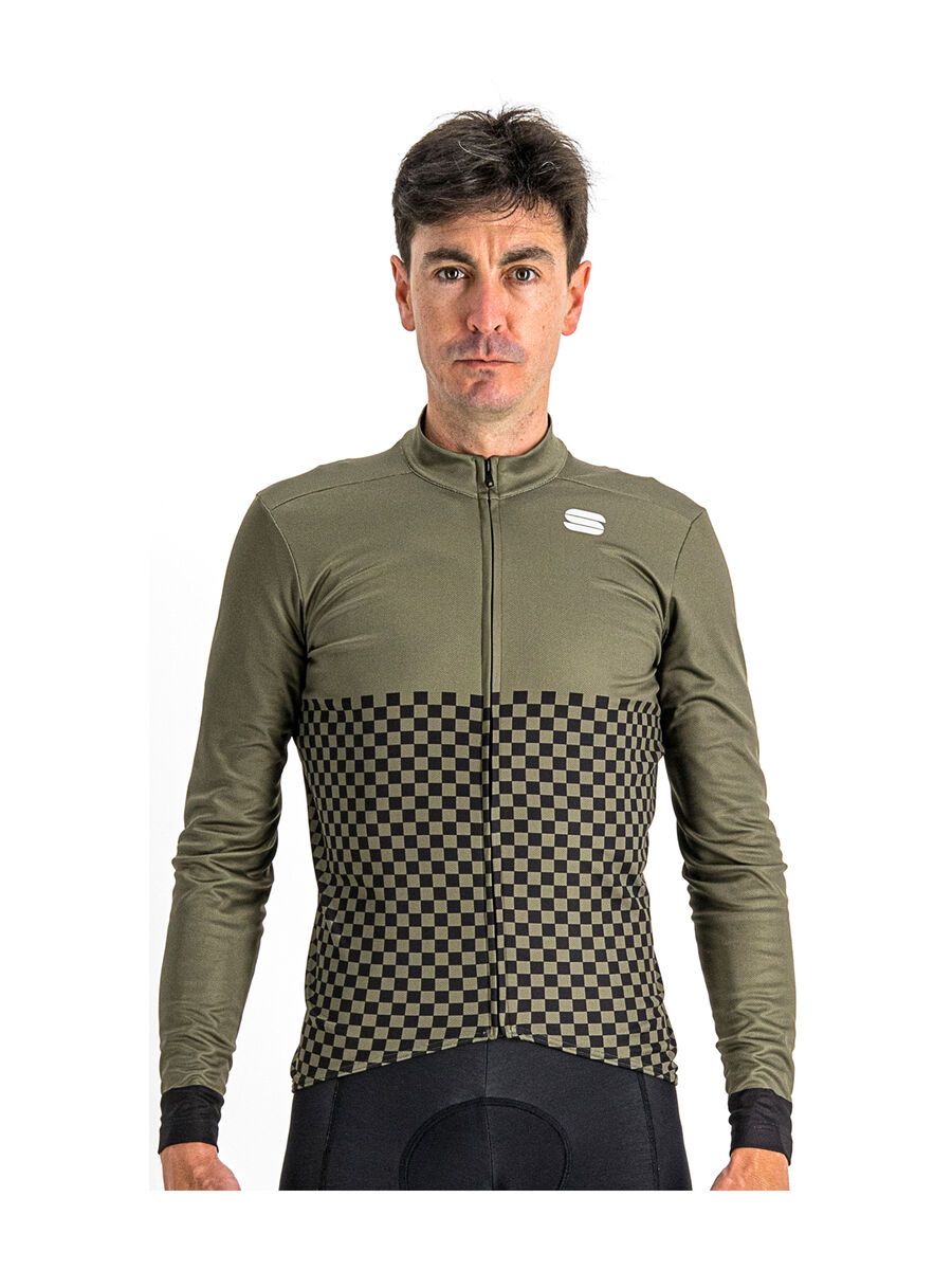 Sportful Checkmate Thermal Jersey, beetle black - Bild 1
