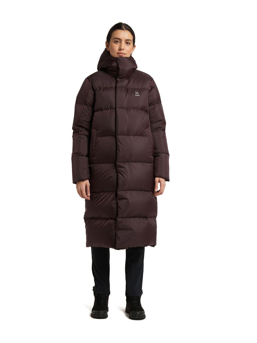 Haglöfs Long Down Parka Women, burgundy brown - Bild 3