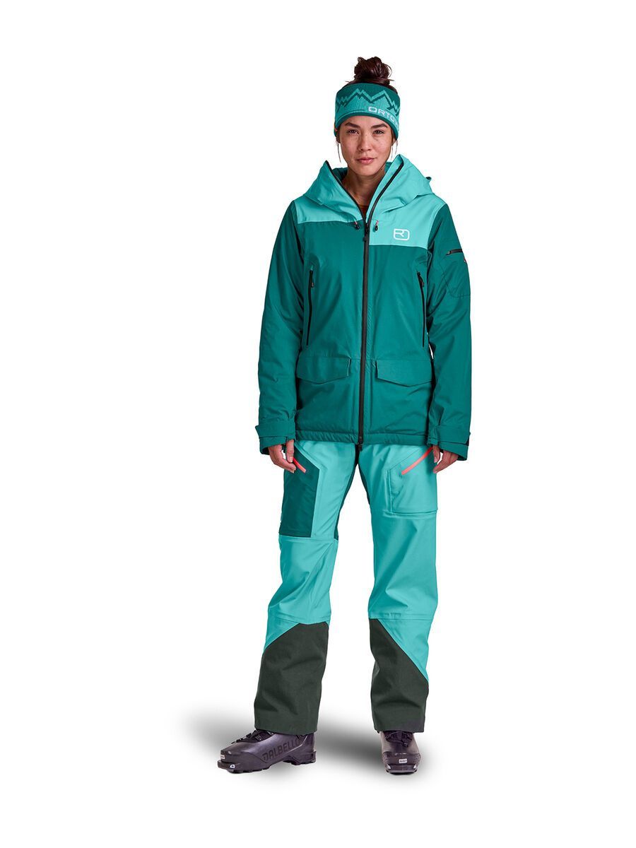 Ortovox 2L Swisswool Sedrun Jacket W, pacific green - Bild 6