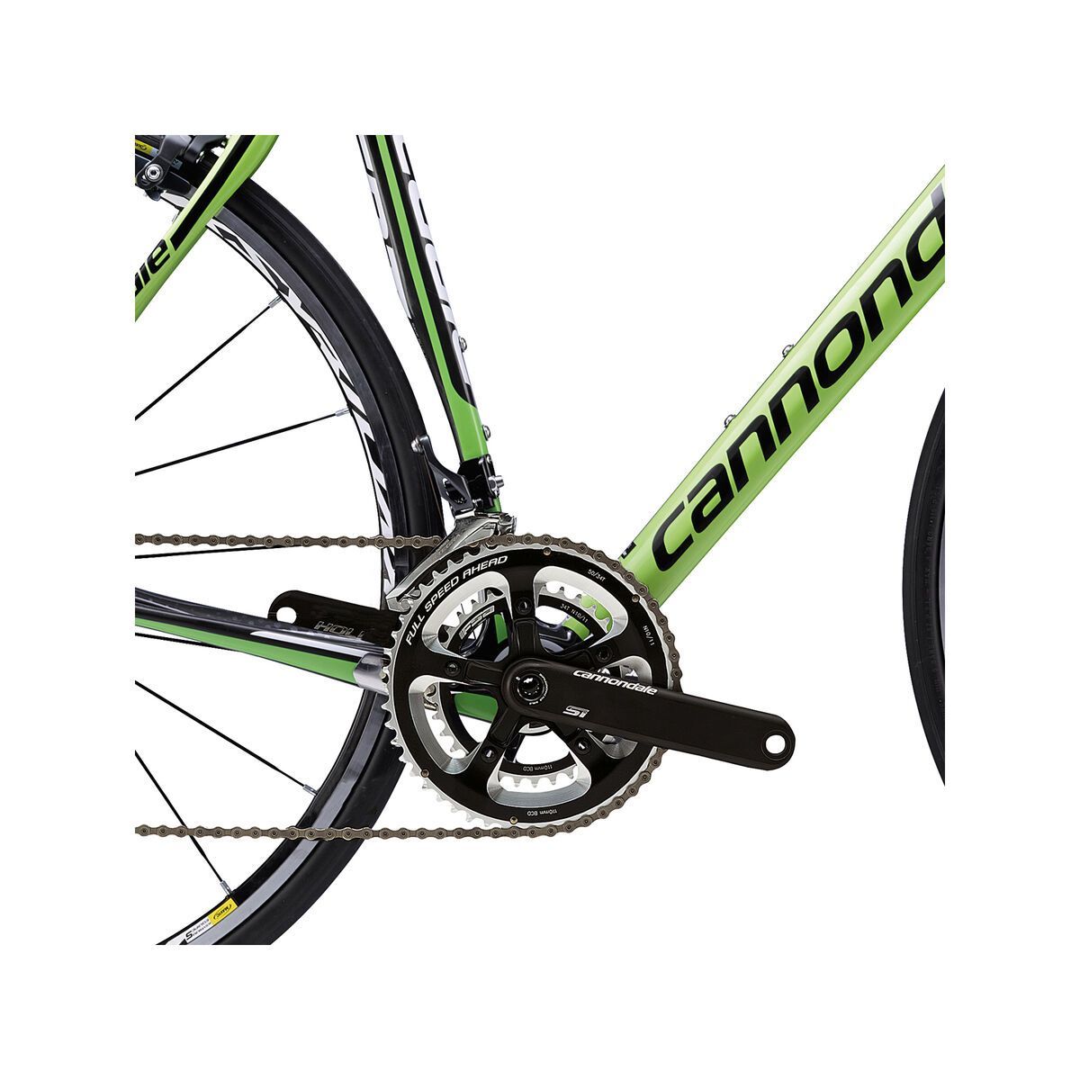 Cannondale Synapse Carbon Hi-Mod Ultegra, berserker green with magnesium white and jet black, gloss - Bild 3