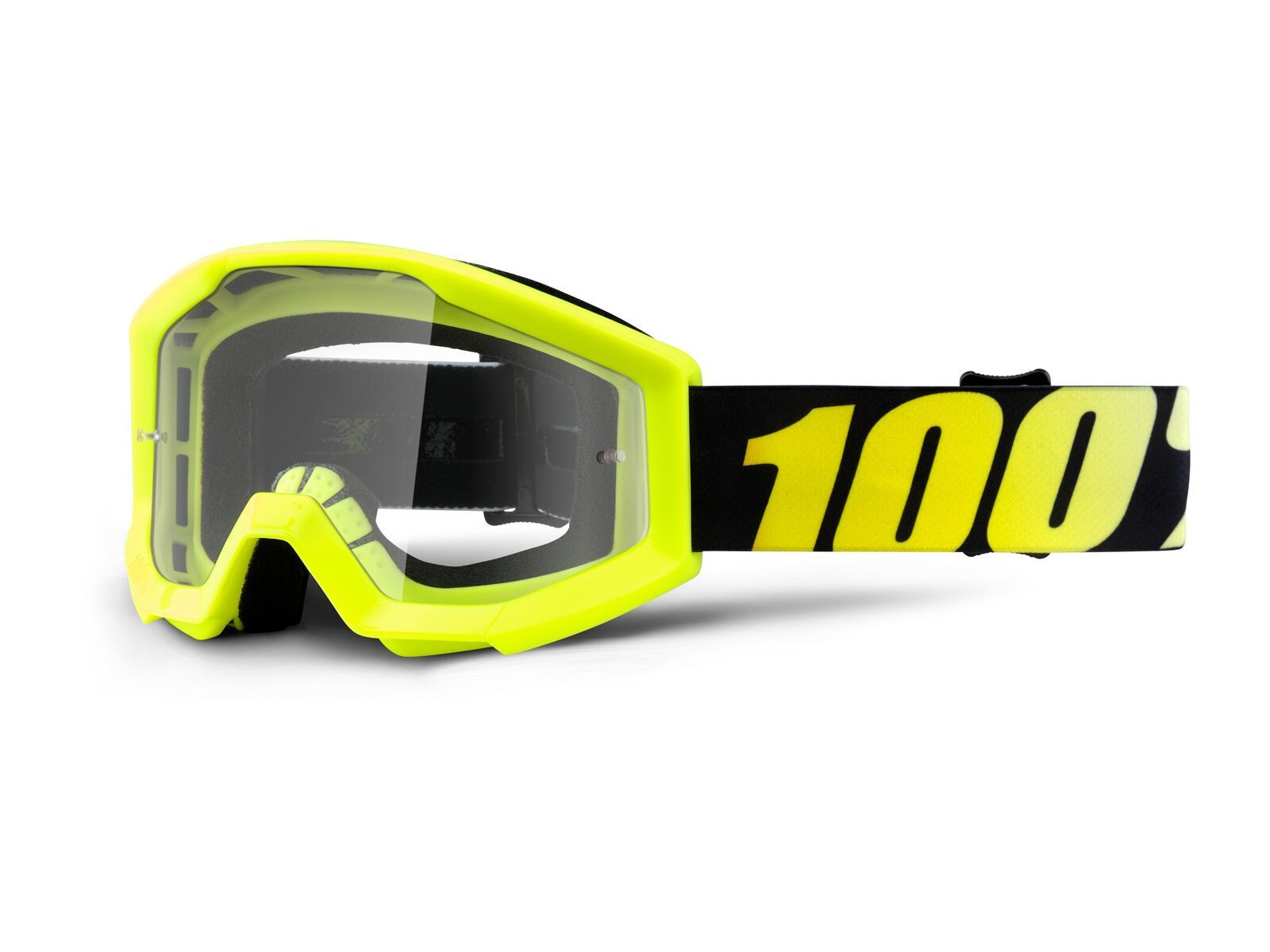 100% Strata Youth, neon yellow/Lens: clear - Bild 1