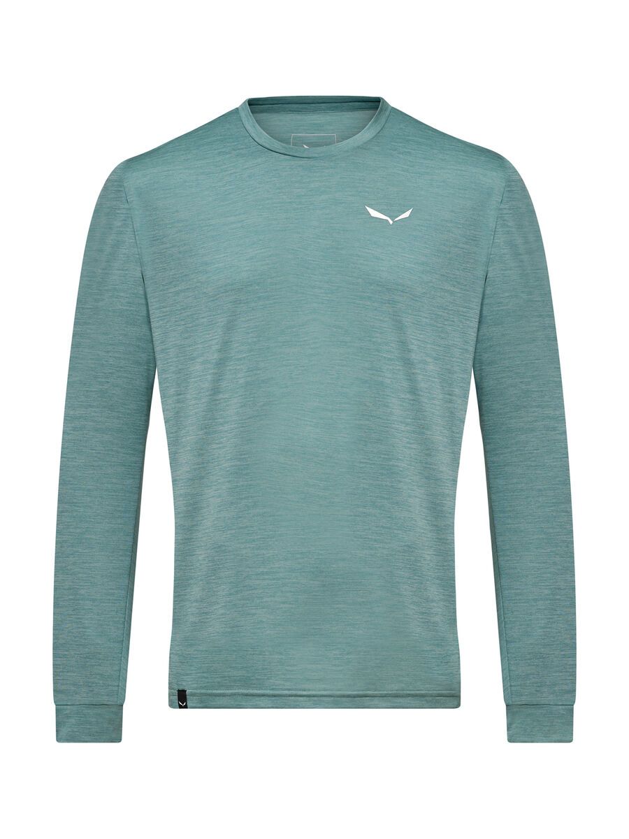 Salewa Puez Melange Dry’Ton Langarm Tee Herren, willow melange - Bild 1