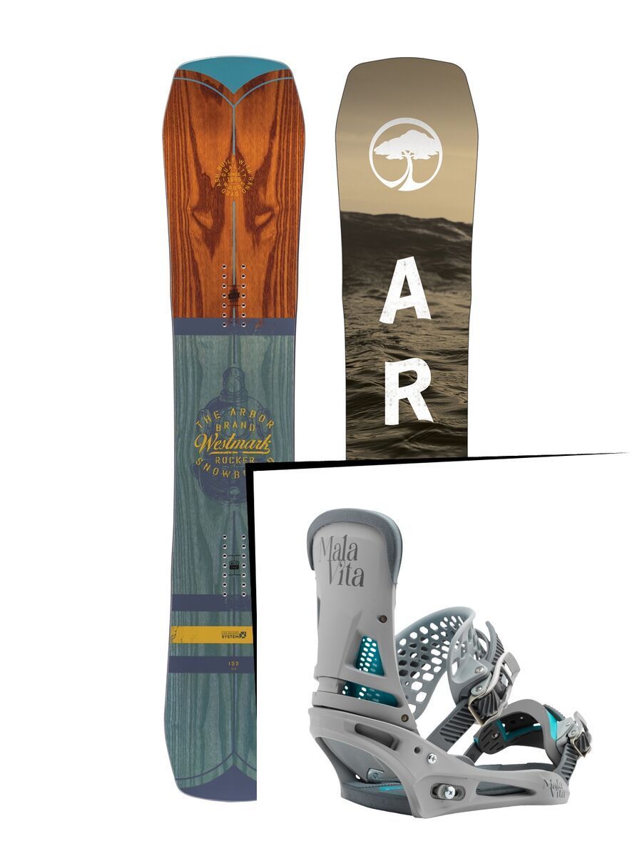 Set: Arbor Westmark Rocker 2017 + Burton Malavita (1712849S) - Bild 1