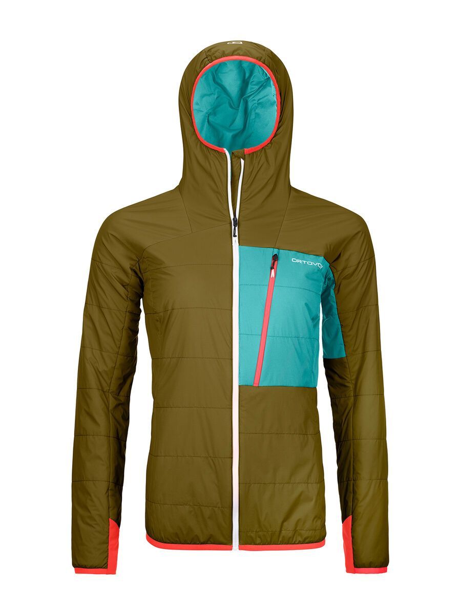 Ortovox Swisswool Piz Duan Jacket W, green moss - Bild 1