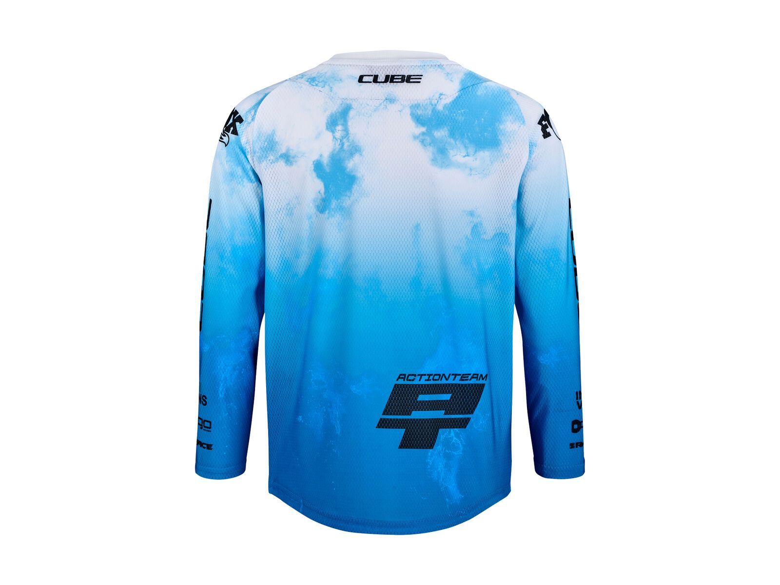 Cube MTB Trikot Rookie X Actionteam langarm, topas blue - Bild 2