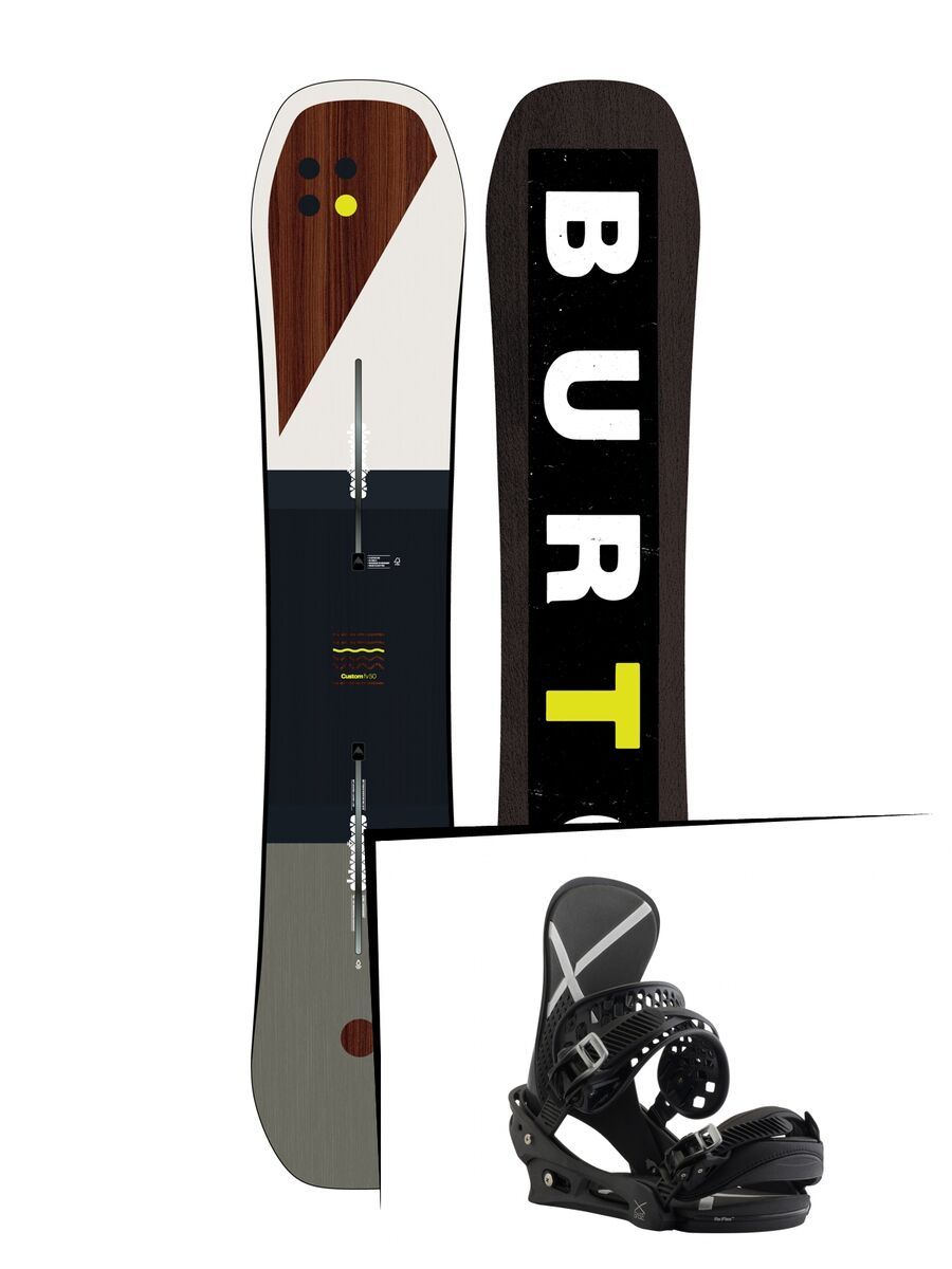 Set: Burton Custom Flying V 2019 +  X-Base (1931142S) - Bild 1