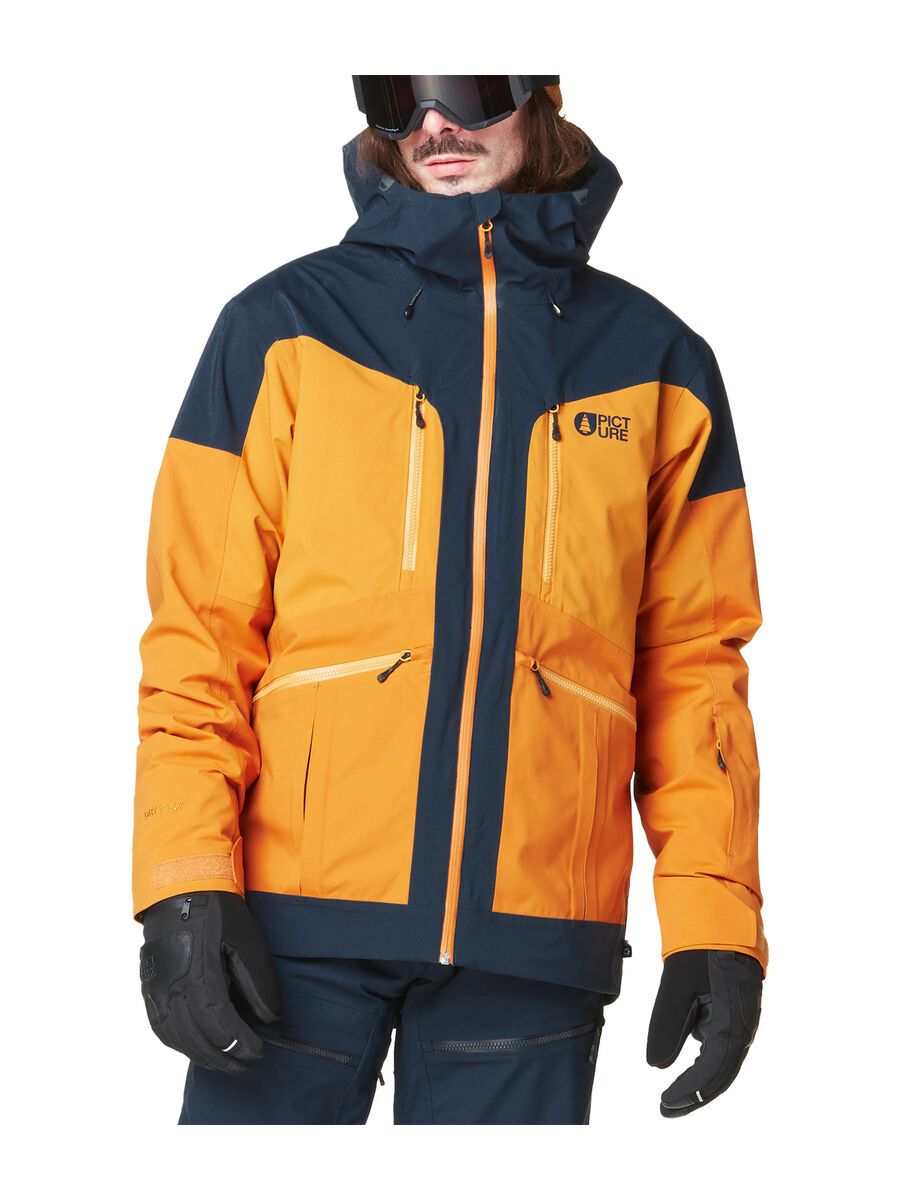 Picture Naikoon Jkt, dark blue camel honey - Bild 1