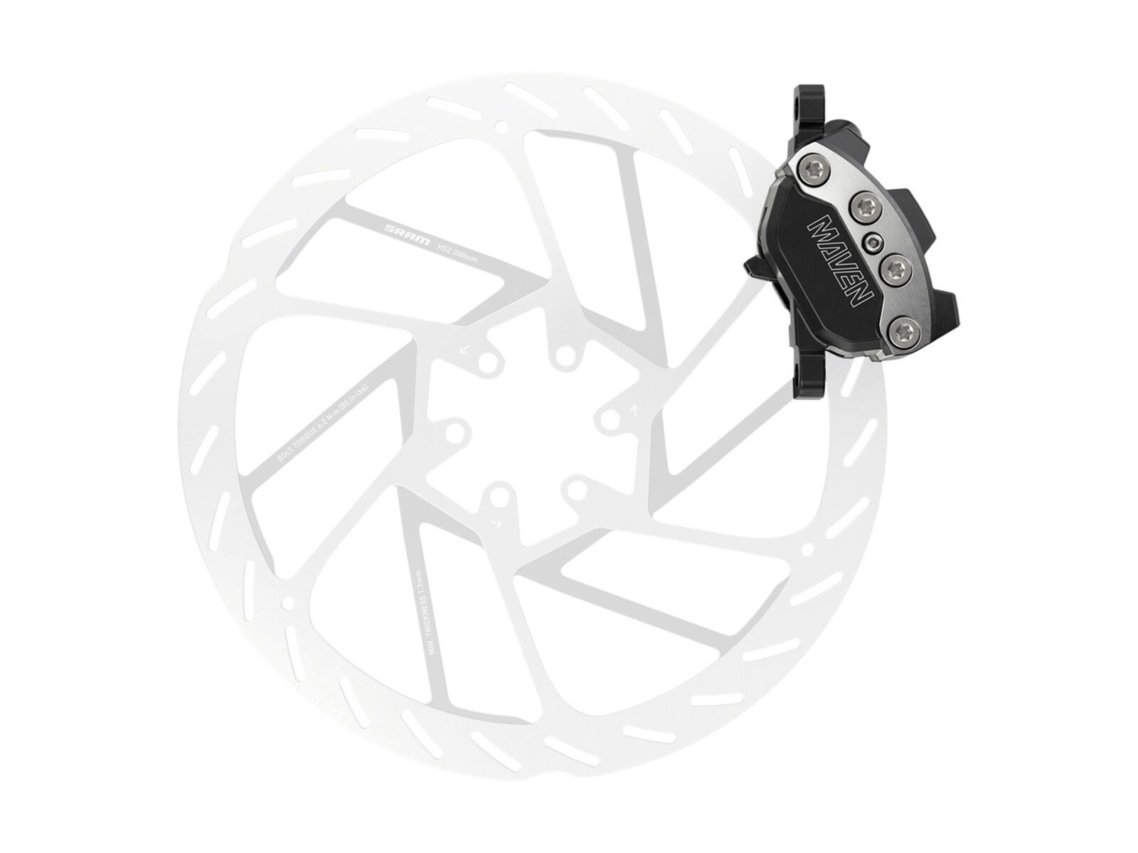 SRAM Maven Ultimate Stealth - VR, clear anodized - Bild 6