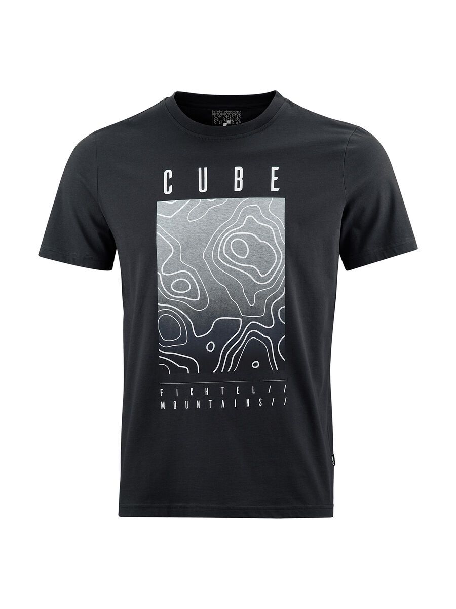 Cube T-Shirt Fichtelmountains, black - Bild 1