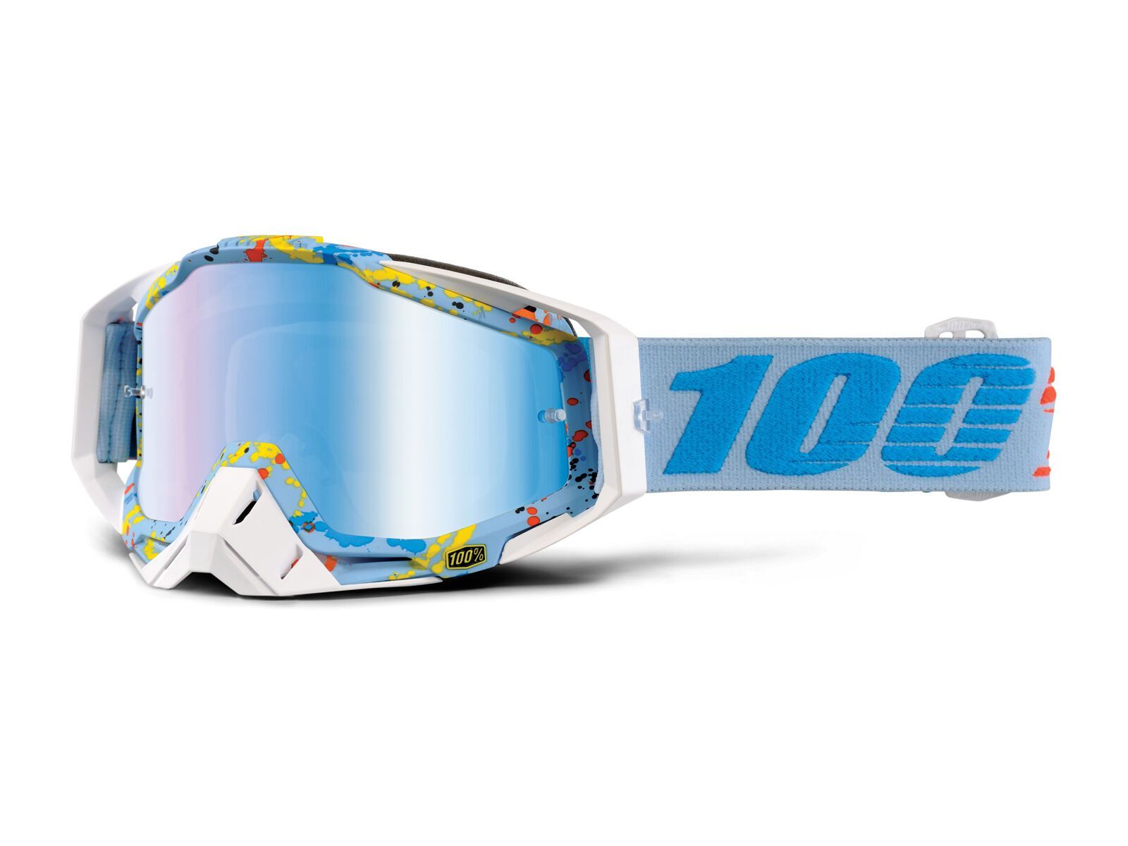 100% Racecraft inkl. WS, hyperloop/Lens: mirror blue - Bild 2