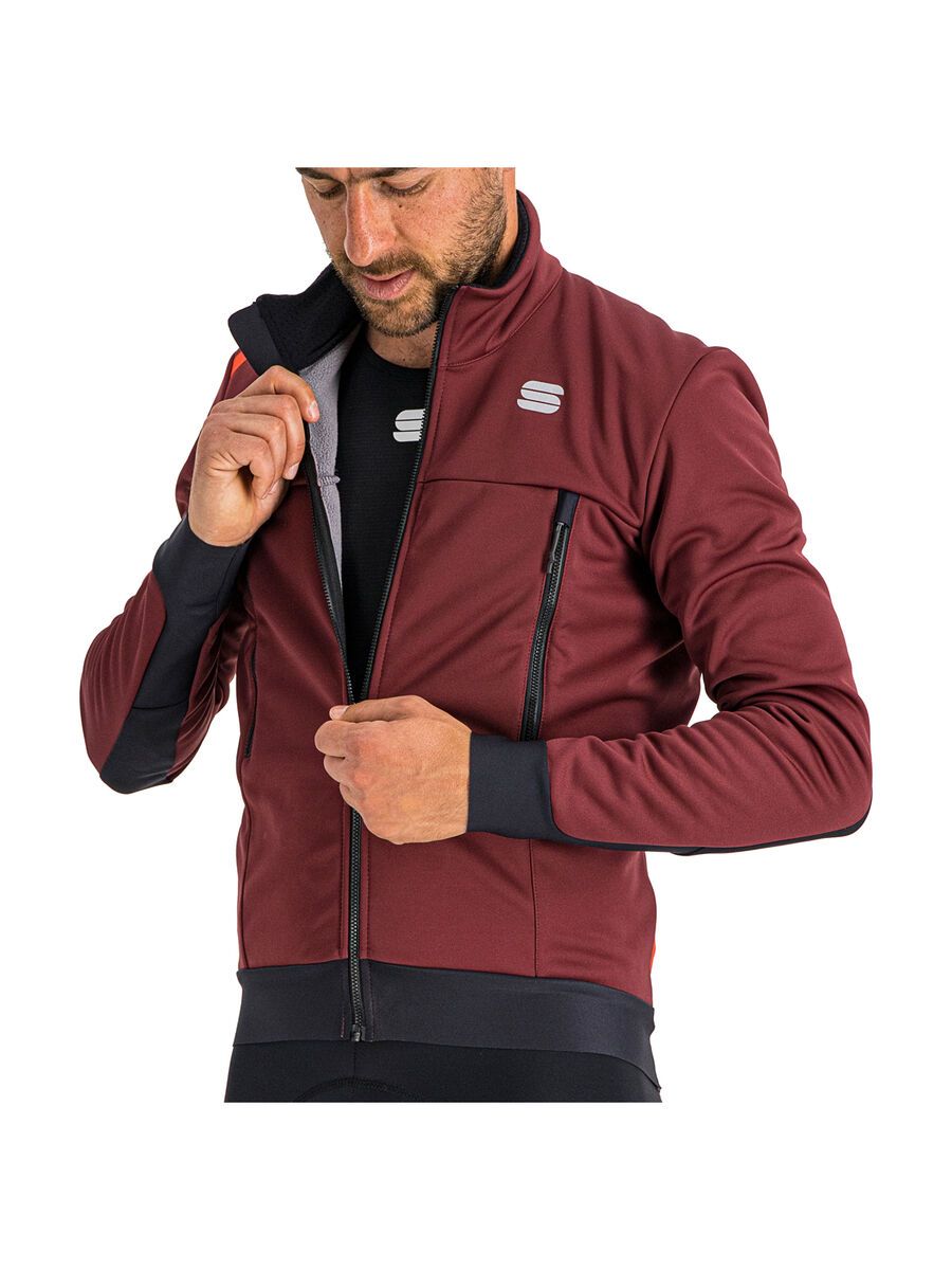 Sportful Fiandre Warm Jacket, red wine - Bild 7