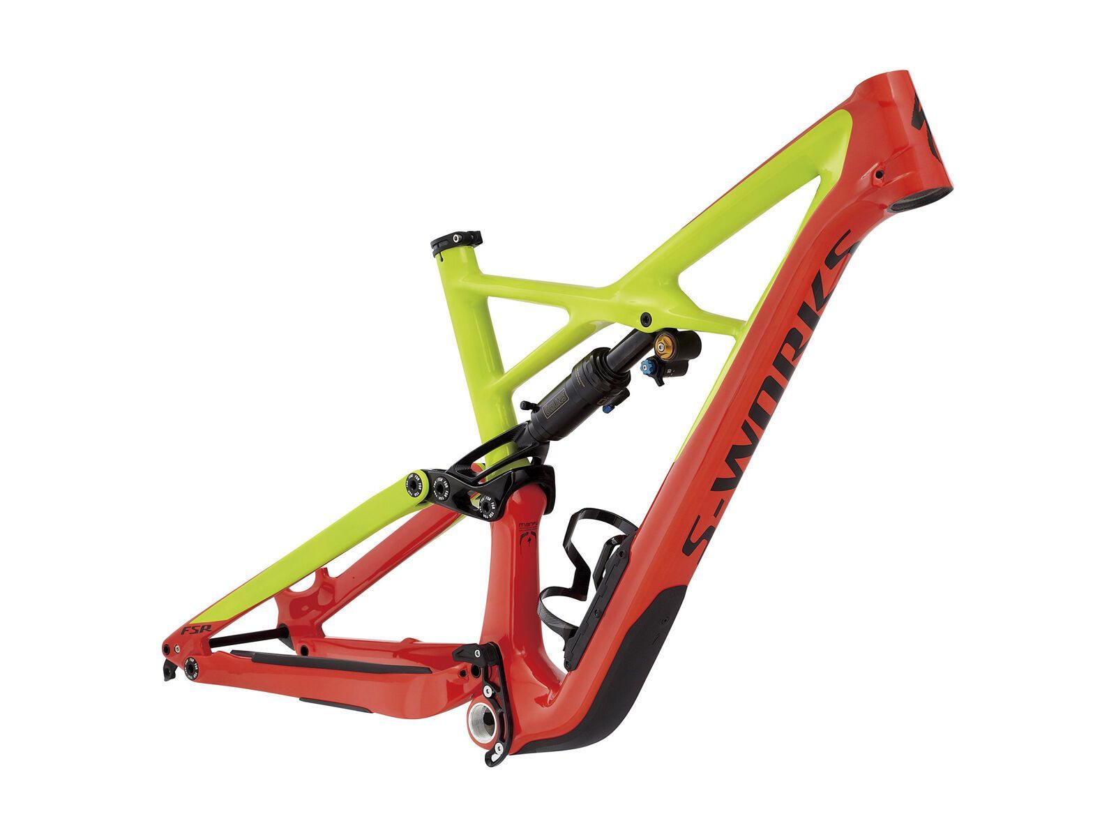 Specialized S-Works Enduro FSR Carbon 29/6Fattie Frame, gloss nordic red/hyper green/black - Bild 1