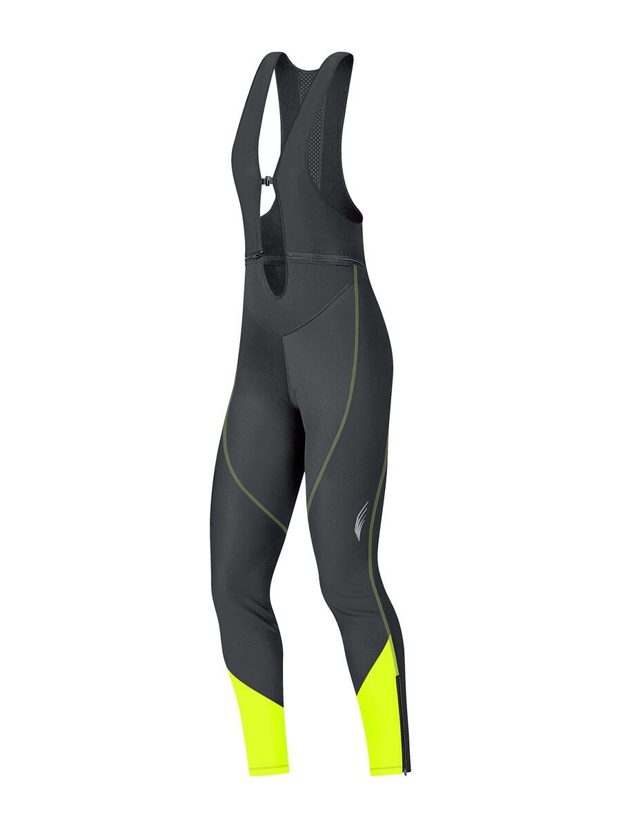 Gore Bike Wear Element Windstopper SO Bibtights, black/neon yellow - Bild 1