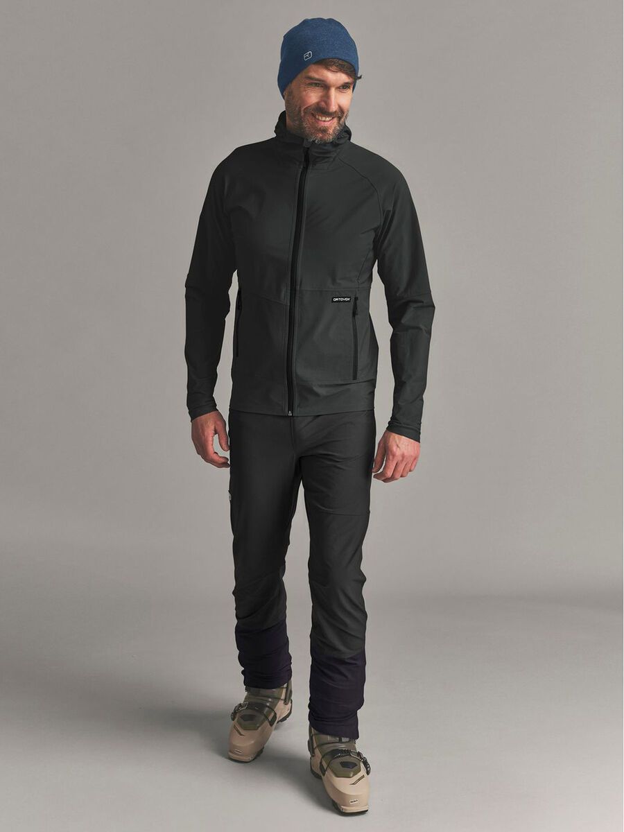 Ortovox Venet Softshell Hooded Jacket M, black raven - Bild 3