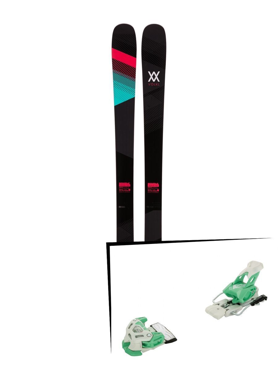 Set: Völkl Kenja 2017 + Tyrolia Attack 12 110 mm, solid white mint - Skiset - Bild 1