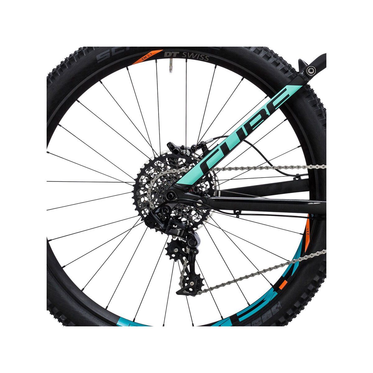 Cube Fritzz 180 HPA SL 27.5, black´n´mint - Bild 4