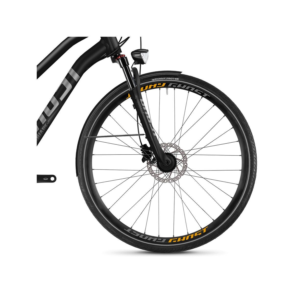 Ghost Square Trekking 5.8 W AL, night black/titanium gray/juice orange - Bild 2