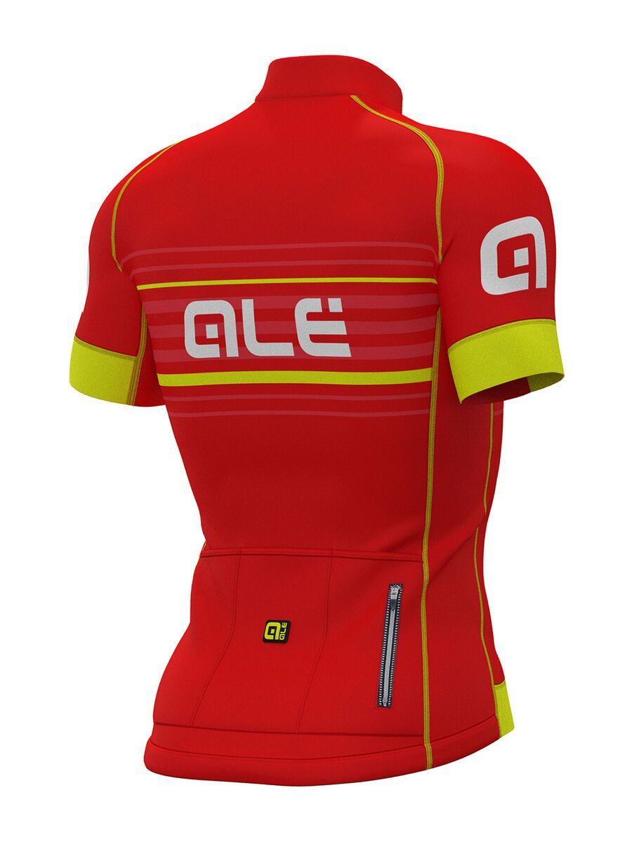 Ale Salita Jersey, rosso-glo fluo/red-fluo yellow - Bild 2