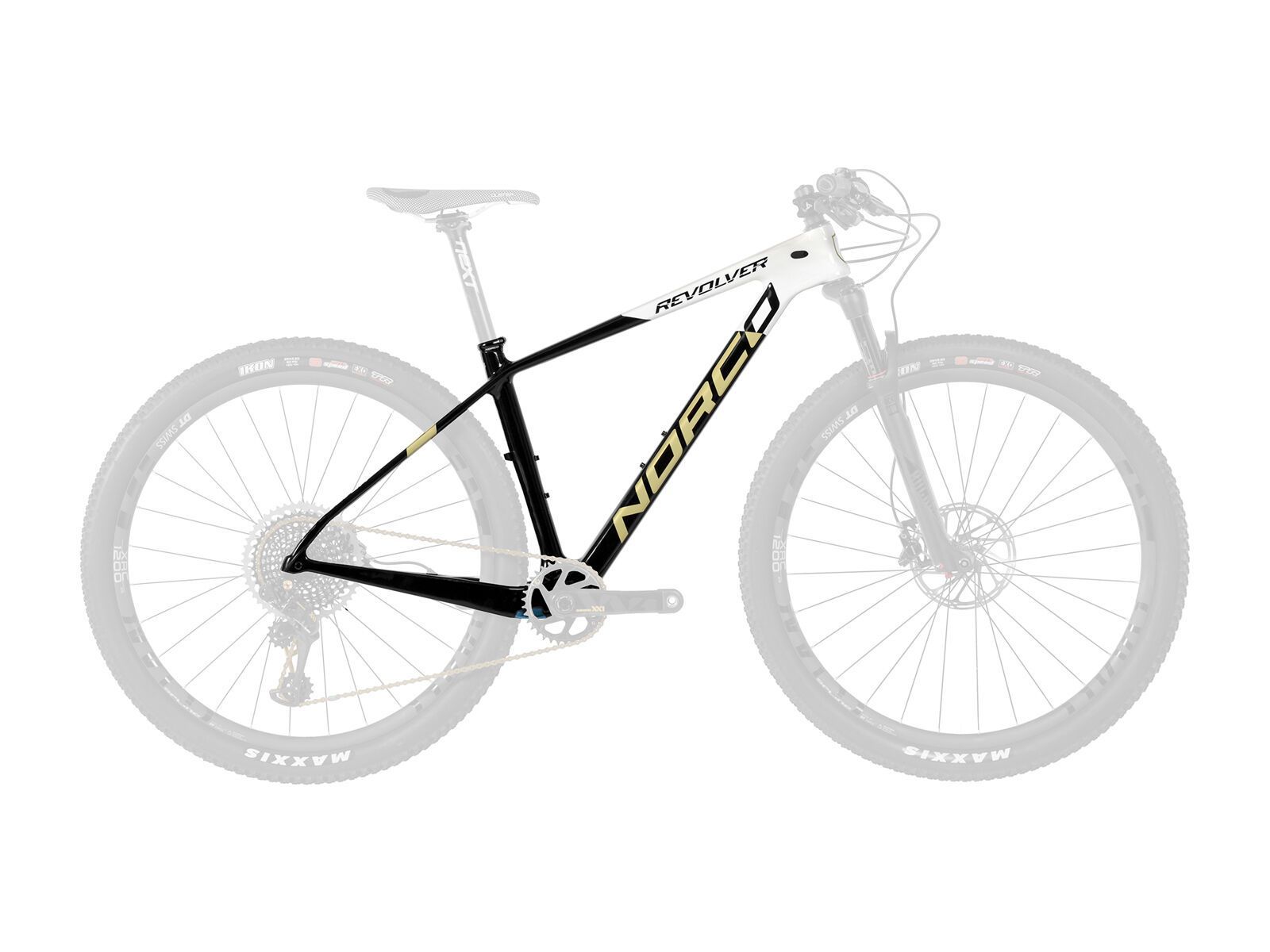 Norco Revolver HT 9 SL Frame, black/white/gold - Bild 1