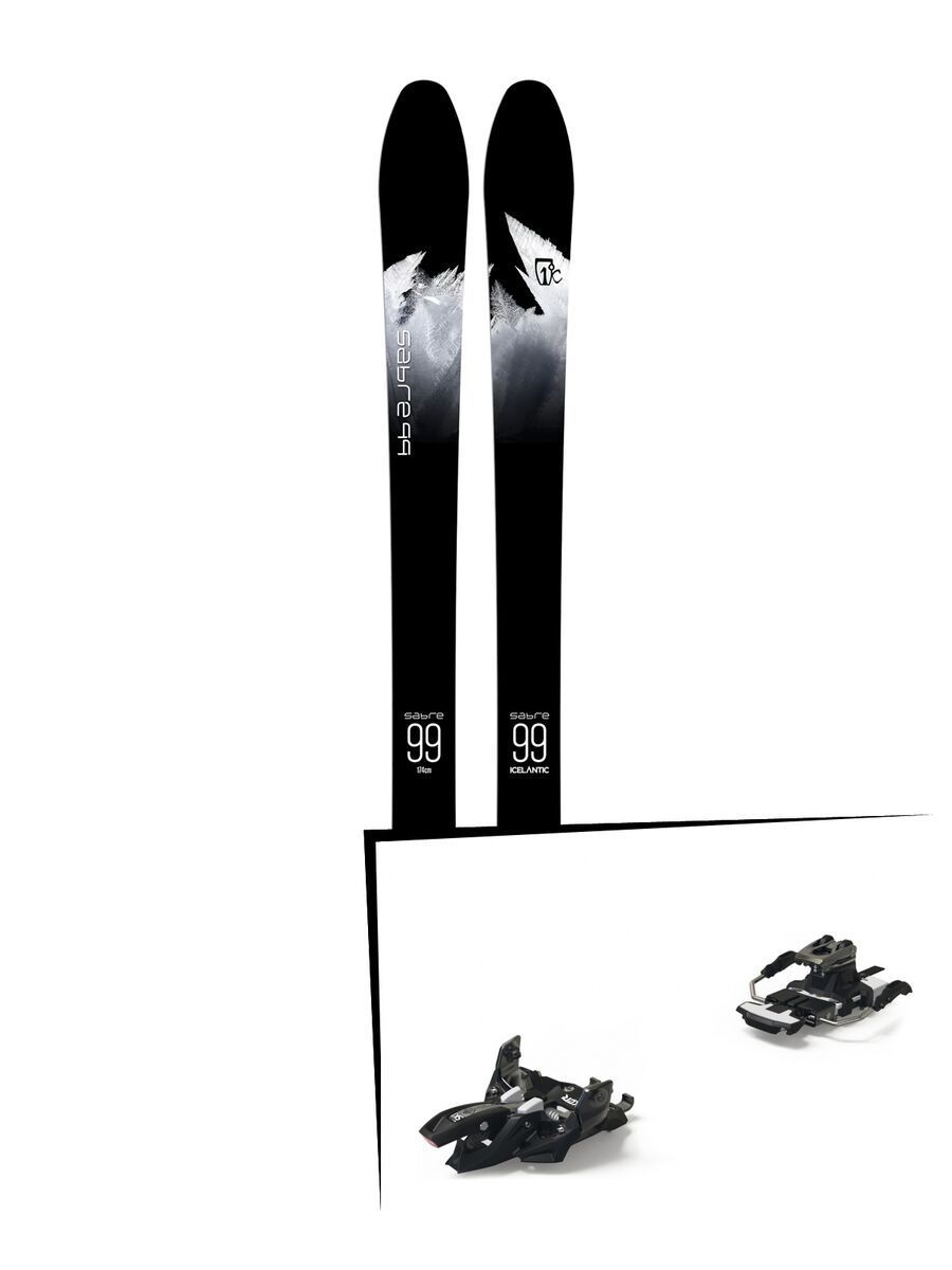 Set: Icelantic Sabre 99 2018 + Marker Alpinist 9 Long Travel black/titanium - Bild 1