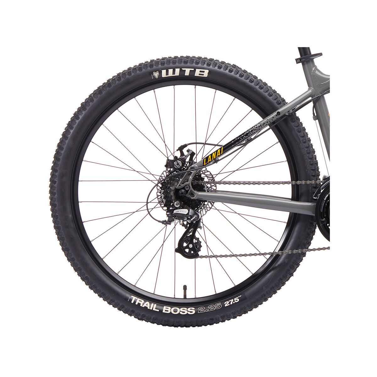 Kona Lana'I 27.5, gloss dark silver w/ yellow & black decals - Bild 5