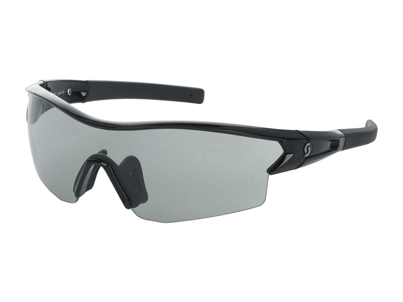 Scott Leap + Spare Lens, black glossy grey + clear - Bild 1