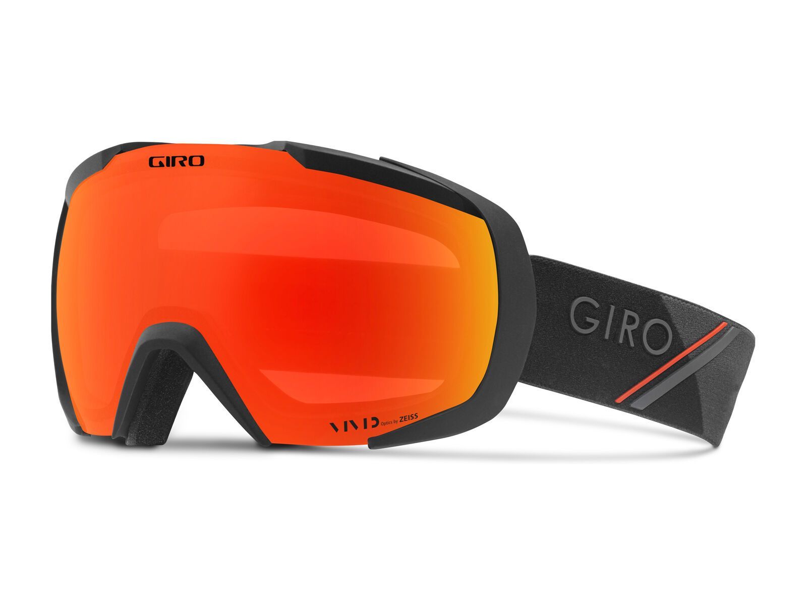 Giro Onset, black/red sporttech /Lens: vivid ember - Bild 1