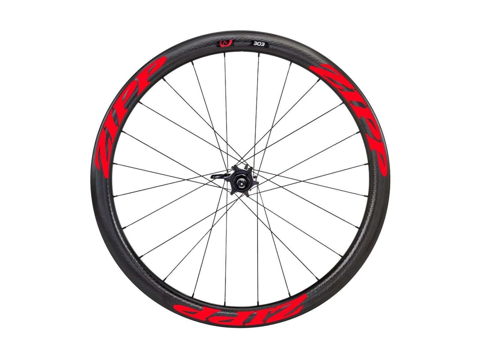 Zipp 303 Firecrest Tubular Disc-brake, schwarz/rot - Bild 1