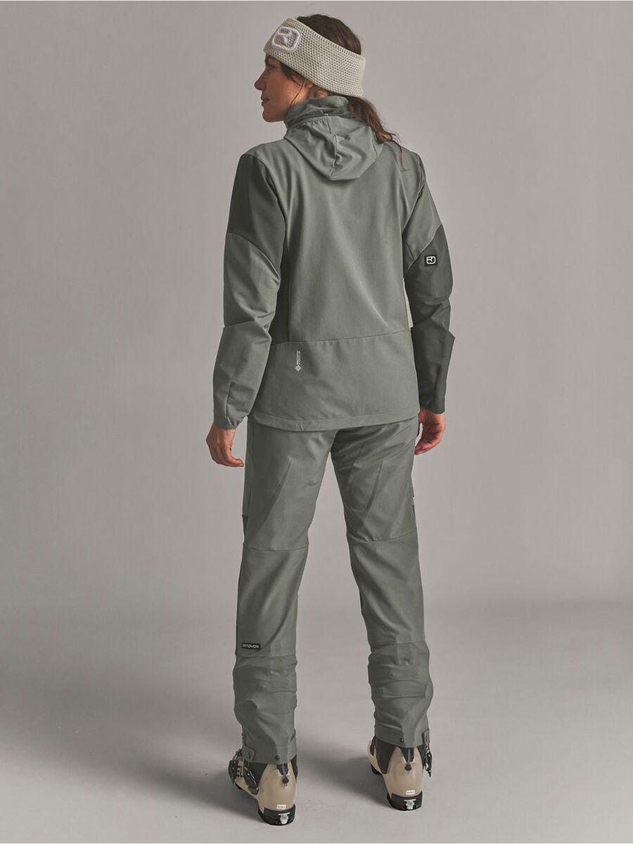 Ortovox Ortler Softshell Plus Jacket W, green sage - Bild 4