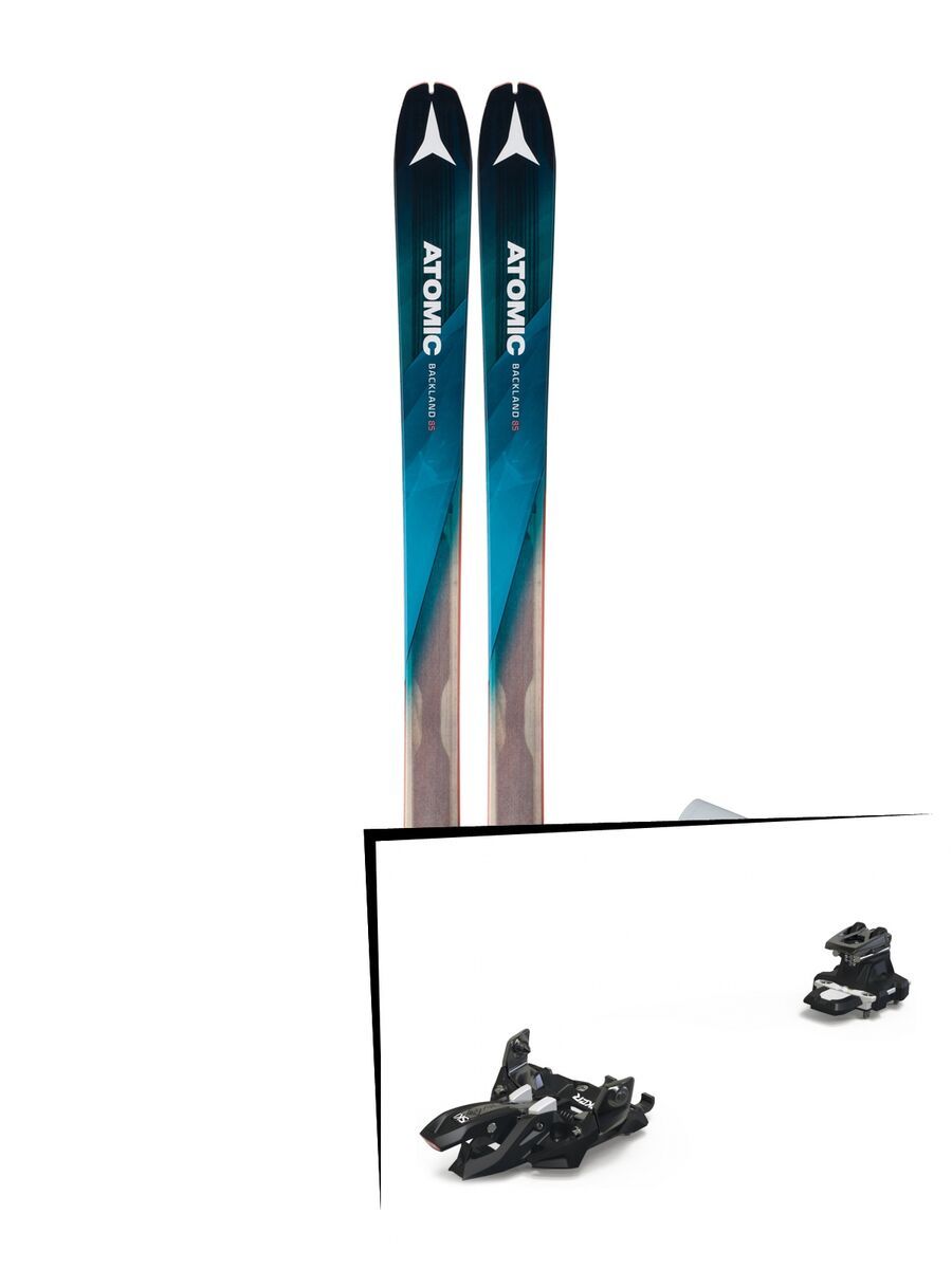 Set: Atomic Backland 85 + Skin 2018 + Marker Alpinist 12 black/titanium - Bild 1