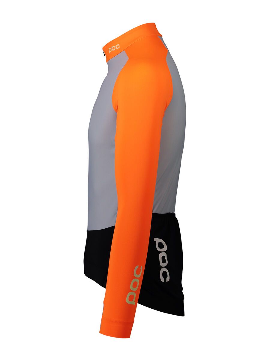 POC Essential Road Mid LS Jersey, granite grey/zink orange - Bild 2