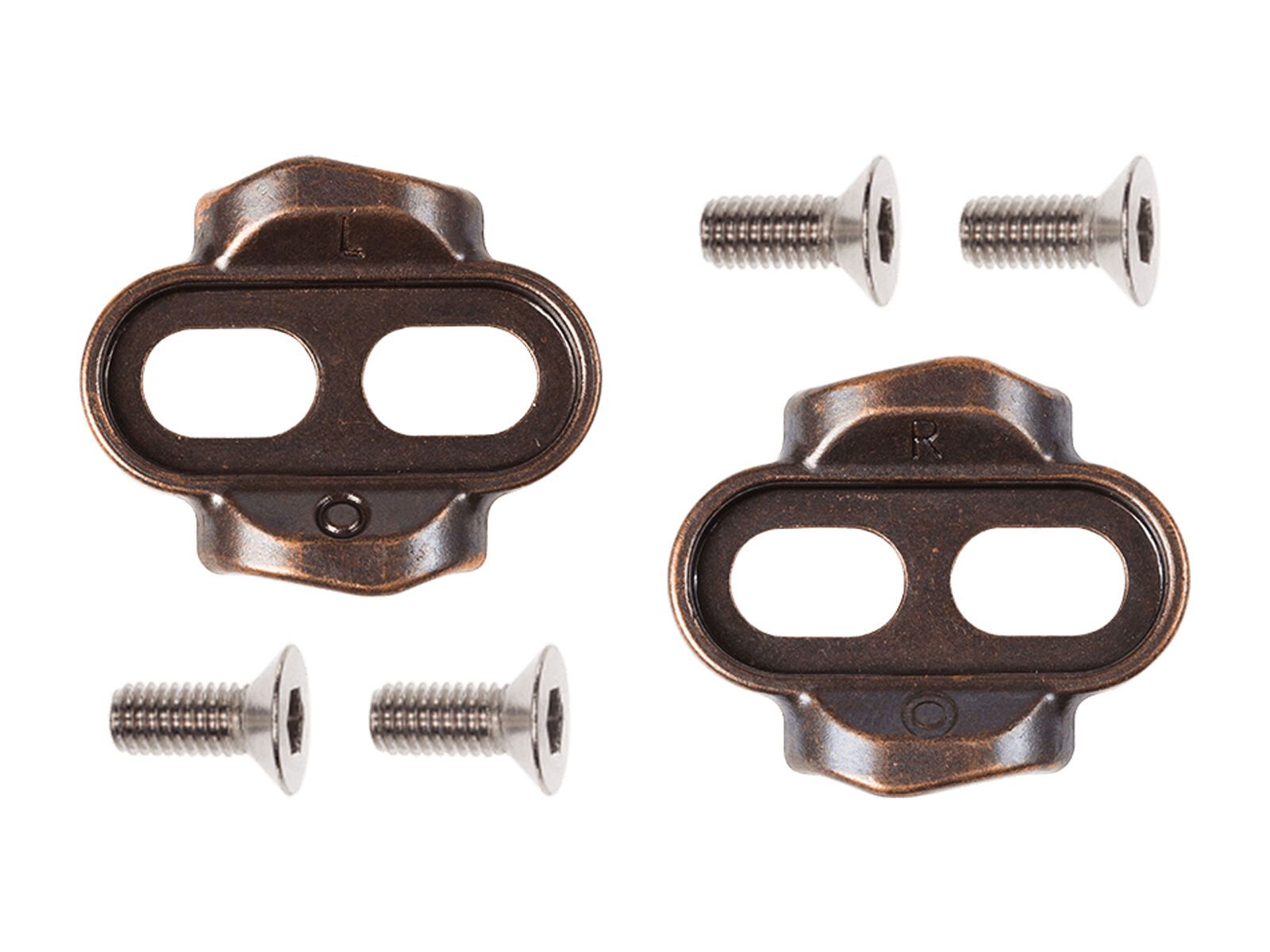 Crankbrothers Easy Release Premium Cleat Kit - 0° Float, bronze - Bild 2