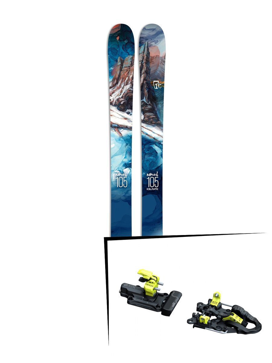 Set: Icelantic Nomad 105 2017 + ATK Freeraider 14 2.0 (2322436) - Bild 1