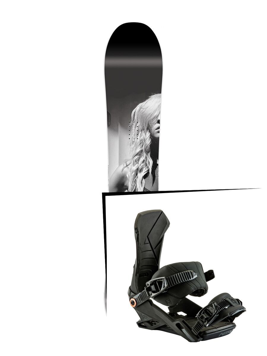 Set: Nitro SMP 2017 + Nitro Team 2017, black - Snowboardset - Bild 1
