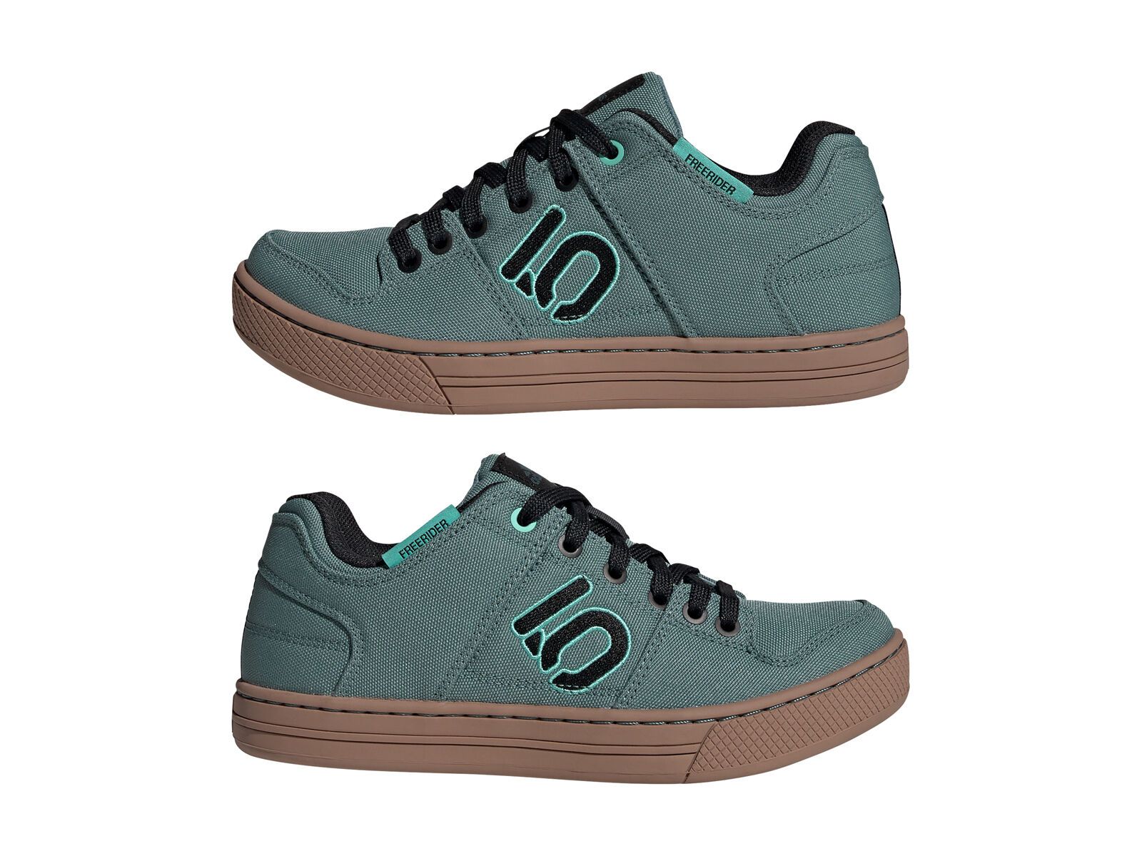 Five Ten Freerider Canvas Women, hazy emerald/core black/acid mint - Bild 5